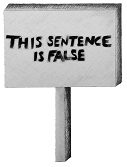 this sentence is false placard