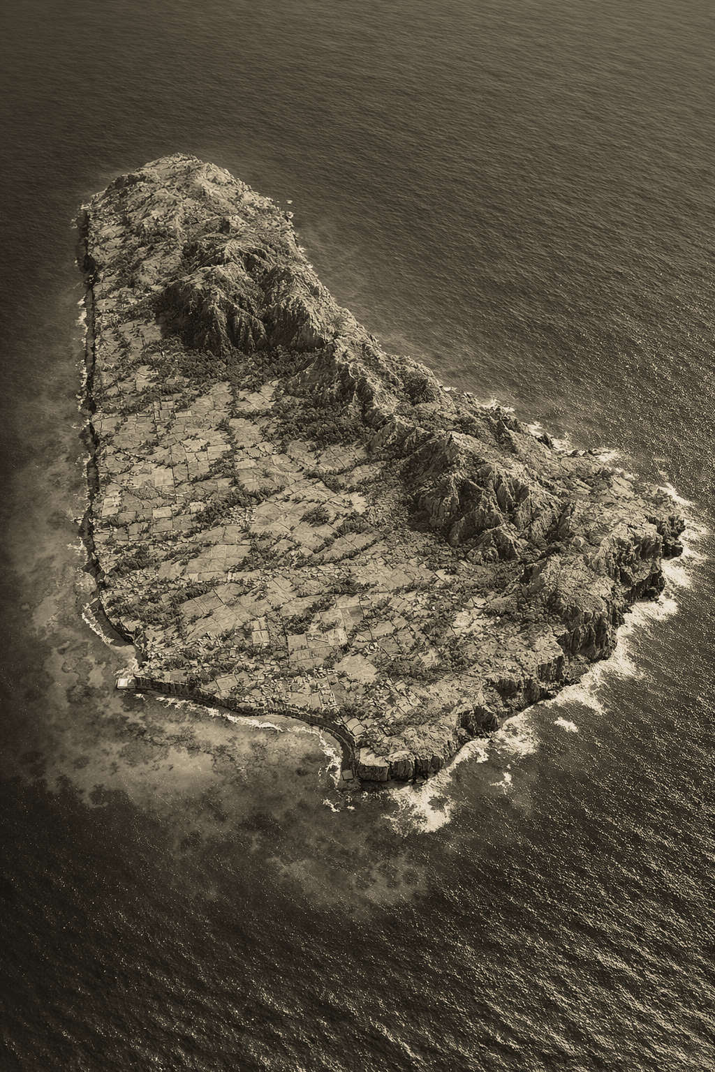 Barbados island renddred in 3D