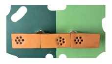 A bridge formed from seven pieces - counter balanced