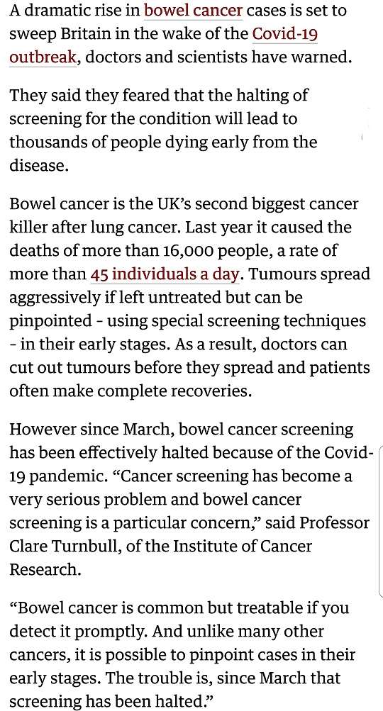  cancer screening delayed