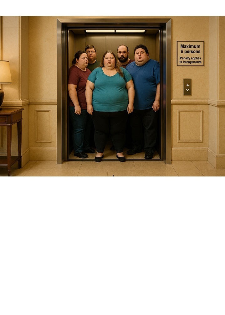 lift riddle - five obese people in a lift