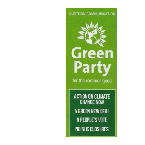 Piece of rubbish: Green party leaflet Green party leaflet