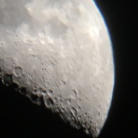 part picture of moon: mid right part picture of moon mid right