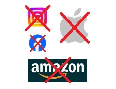meta amazon logos
